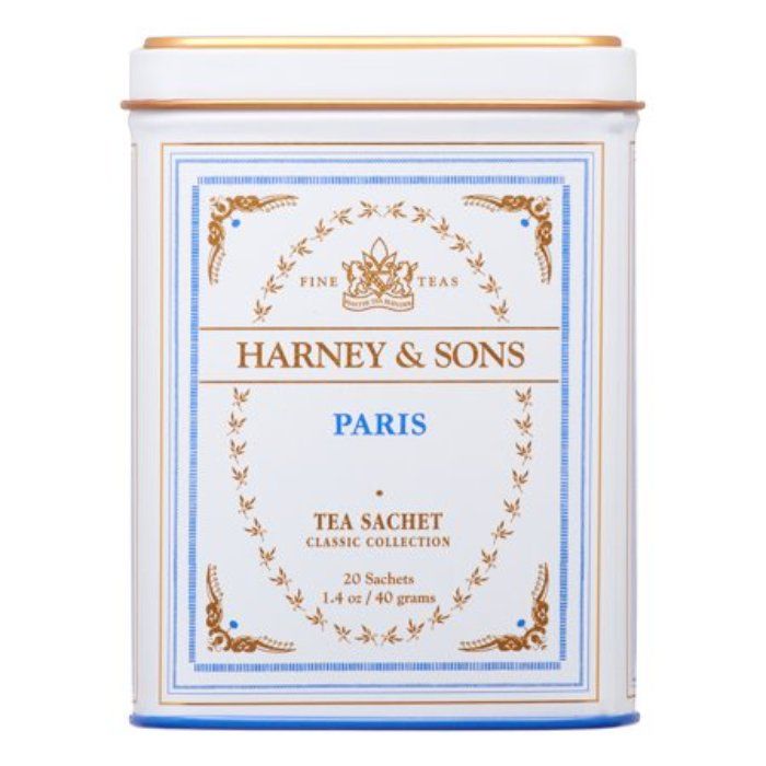 Harney & Sons Tee Paris weiße Sachets, 20 Beutel – 4er Packung