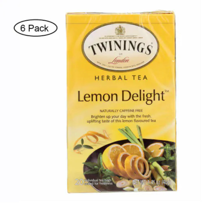 Twinings Herbal Zitrone Delight Tee, 20 Beutel – Packung mit 6