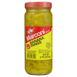 Marconi Paprika-Bananen-Heißringe, 16 Unzen – Packung mit 12 Stück