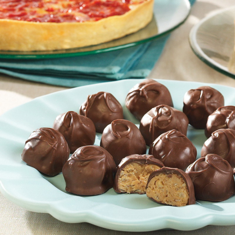 Kay's Erdnussbutter Crunch Balls und 1 Lou's Pizza