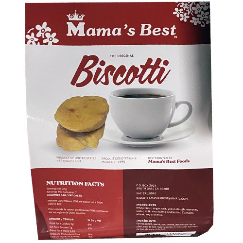 Mama's Best – Das Original Biscotti – 7 OZ