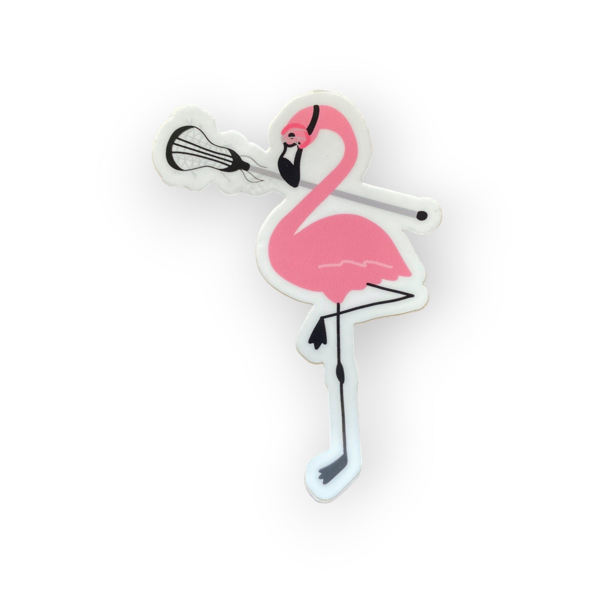 Die Buchstaben mdn – Lacrosse Flamingo Vinyl Sticker