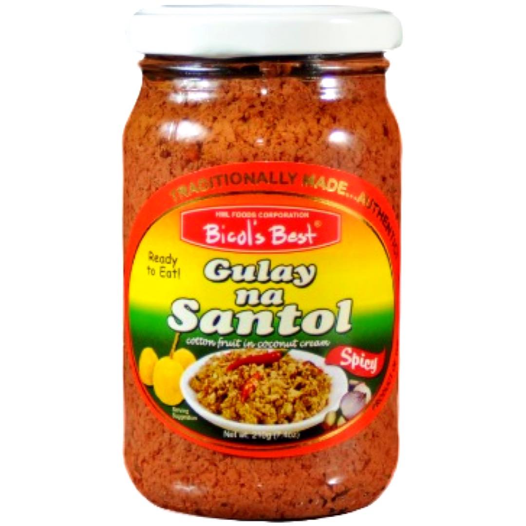 Bicol's Best – Gulay na Santol (Sinantolan) – Baumwollfrucht in Kokosnusscreme (scharf) – Fertig zu essen – 210 G