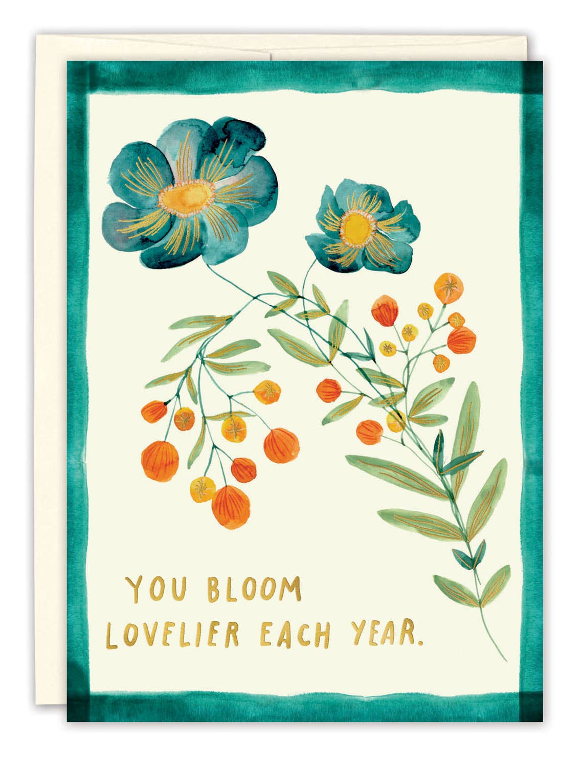 Biely & Shoaf Bloom Lovelier jedes Jahr Geburtstagskarte