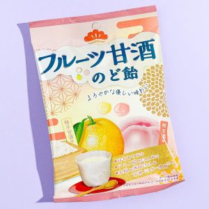 Senjaku Fruit Amazake Throat Süßigkeiten – Yuzu & Pfirsich