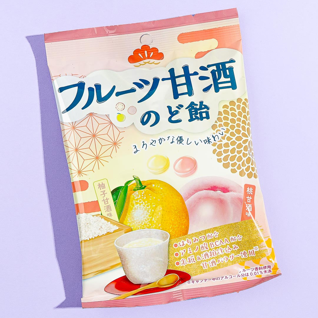 Senjaku Frucht Amazake Hals Süßigkeiten – Yuzu & Pfirsich