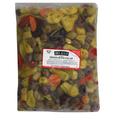 Delallo Olivensalat gemischt, 5 Lb (2 Stück)