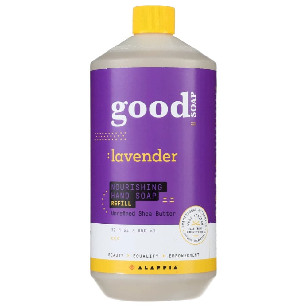 Alaffia – Lavendel Good Hand Soap Refill, 32 FO – Packung mit 1 Stück – Seife