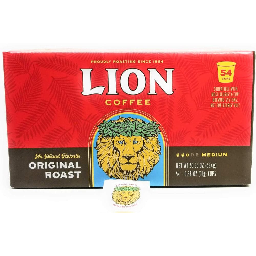 Lion Kaffee – Original geröstete Single-Serve Kaffeepads, 20.95 Oz