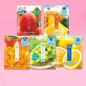 Kato Seika Salzbonbons 5-Flammen Set (Tomate, Zitrone, Mango, Ananas, Muskat) – in Japan gemacht – tokyo sakura Mall