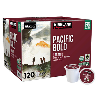 Kirkland Signature Kaffee Bio Pacific Bold K Cup Pod, 120 Stück