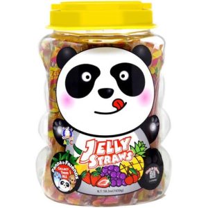 ABC – Jelly Strohhalme im Plastikglas – Panda – 1650 G