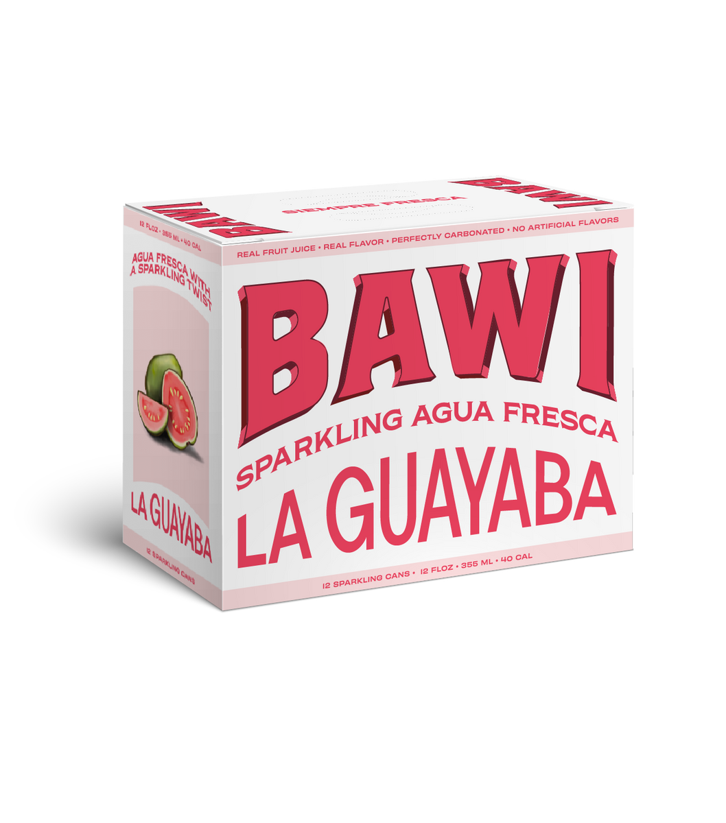 Bawi Agua Fresca LA GUAYABA (Guava) Kanne – 12 Dosen x 12 Unzen (355 ml) Fall