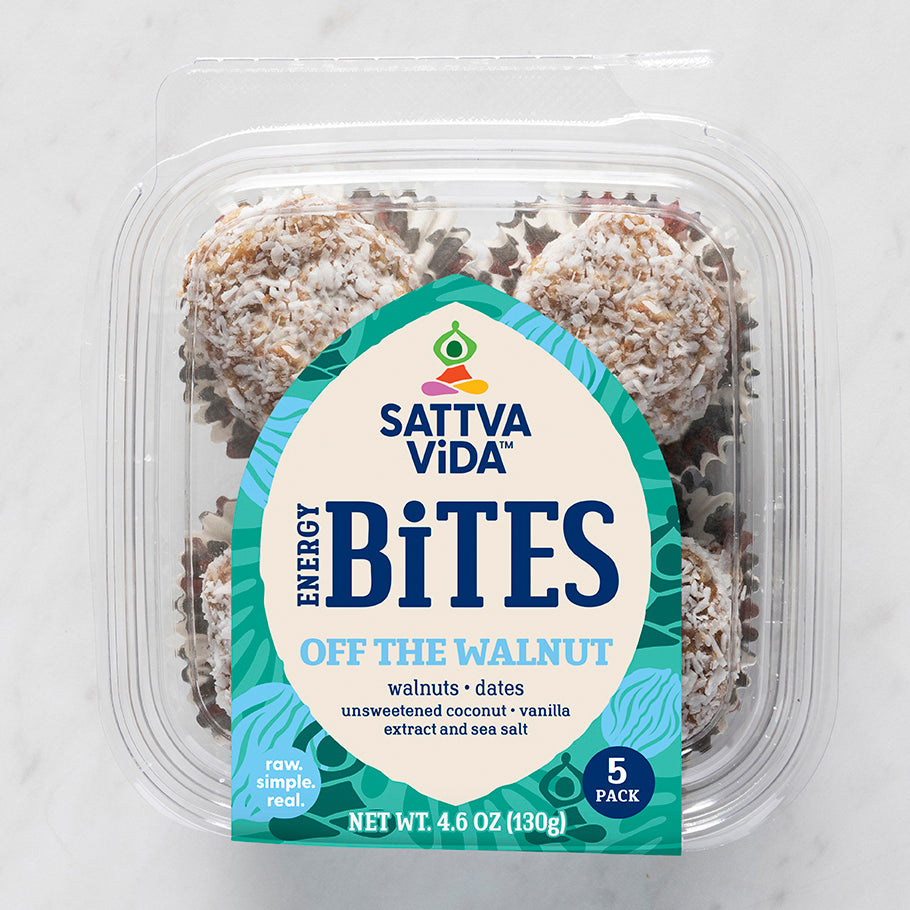 Sattva Vida Off the Walnuss Energy Bites Packs – 5 Stück x 8 Packungen