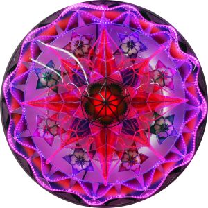Philippines Christmas Capiz Parol Lantern Star (Tala) blau/rot/violett- Größe 24