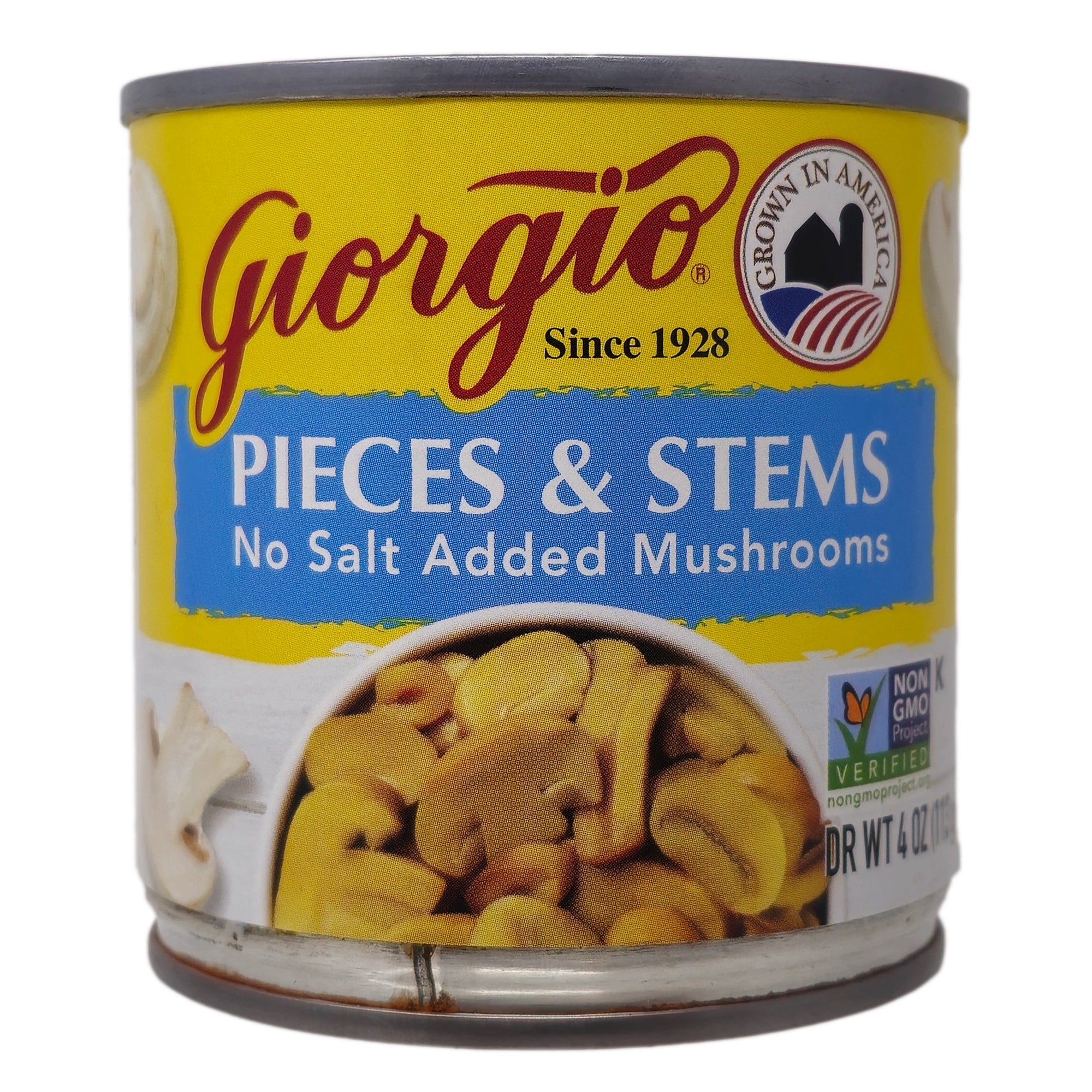 Giorgio Pilze Stücke & Stems Kein Salz Added-4 Oz