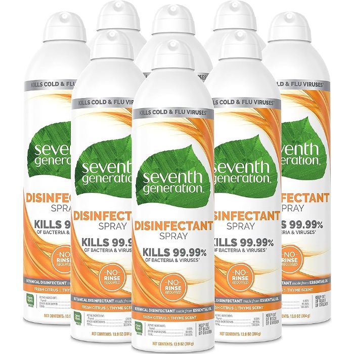 Seventh Generation Luftdesinfektionsmittel Citrus 14 Oz – Packung mit 8