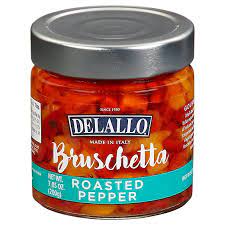 Delallo Bruschetta gerösteter roter Pfeffer, 7,05 Oz – 6er Packung