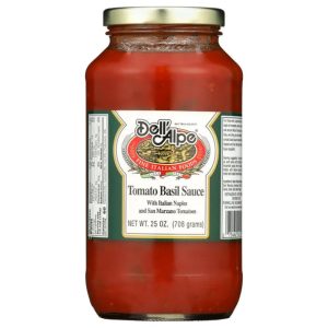 Dell Alpe – Tomatoes Basilikum Soße, 25 Unzen (Packung mit 6 Stück)