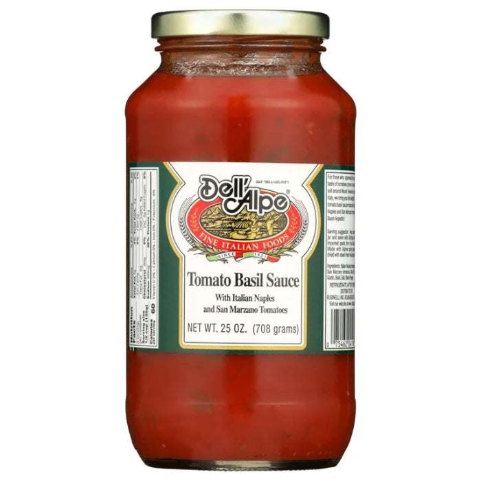 Dell Alpe – Tomaten Basil Sauce, 25 Oz (Packung mit 6)