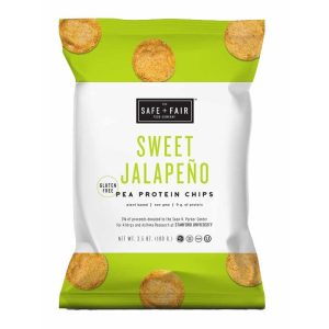 The Safe And Fair Food Co Chips süß jalapeno 3,5 Unzen – Packung mit 12