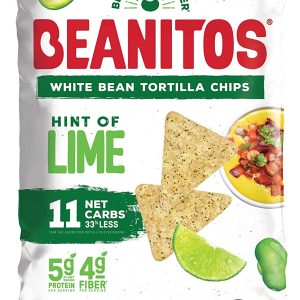 Beanitos Weißbohne Chips Hauch von Limette, 10 Unzen – Packung mit 4