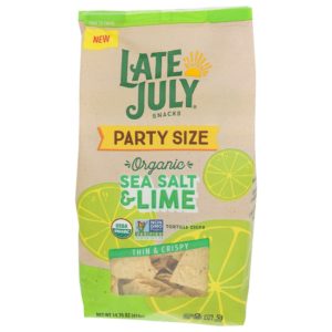 Late July – Tortilla Chips Meersalz und Limette, 14.75 oz. Packung mit 9