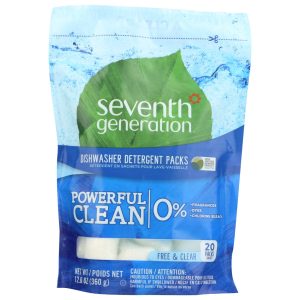 Seventh Generation Spülmaschine Waschmittel Packs Free & Clear 1 Ea – Pa