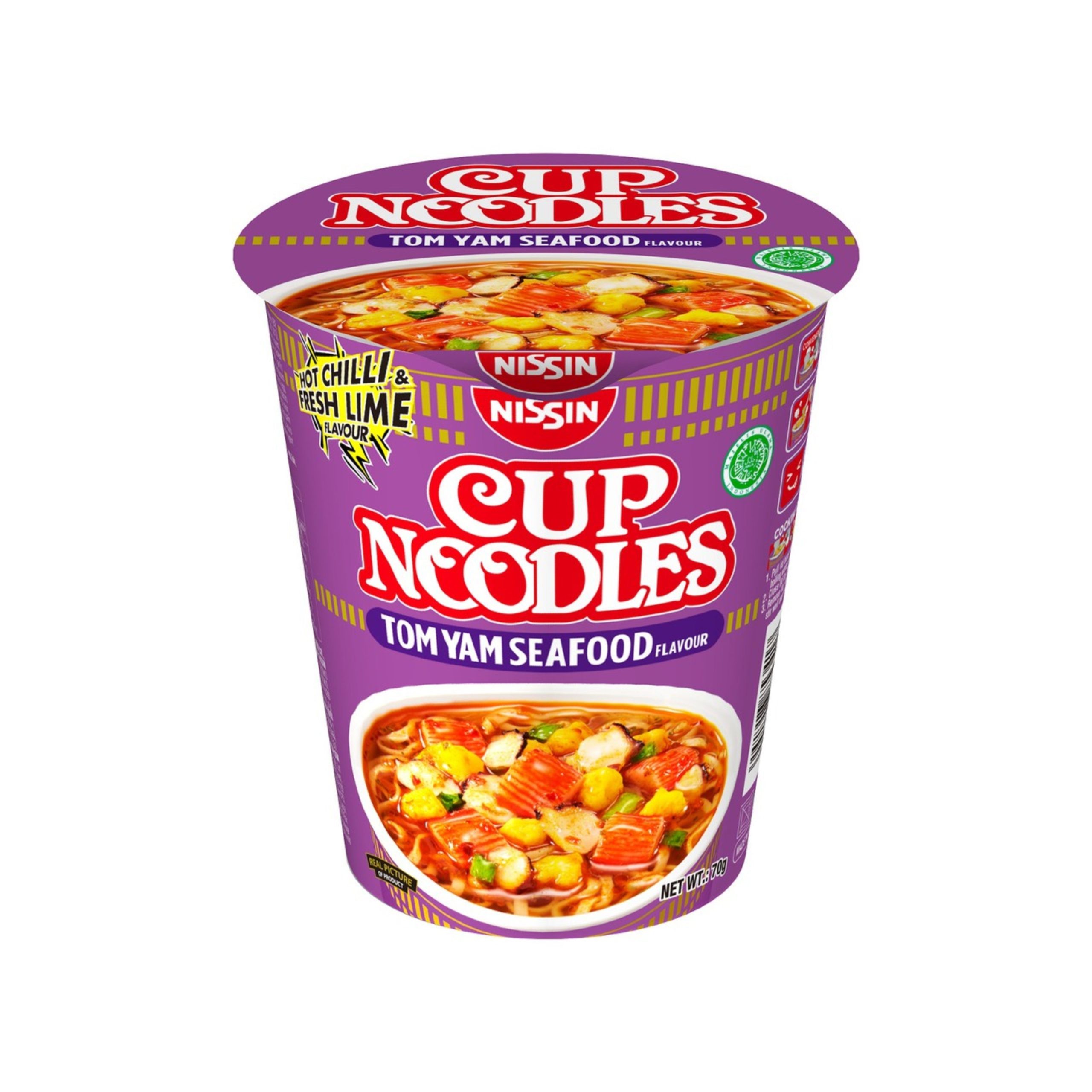 Nissin Cup Noodle Tom Yum Seafood Geschmack (Hongkong)