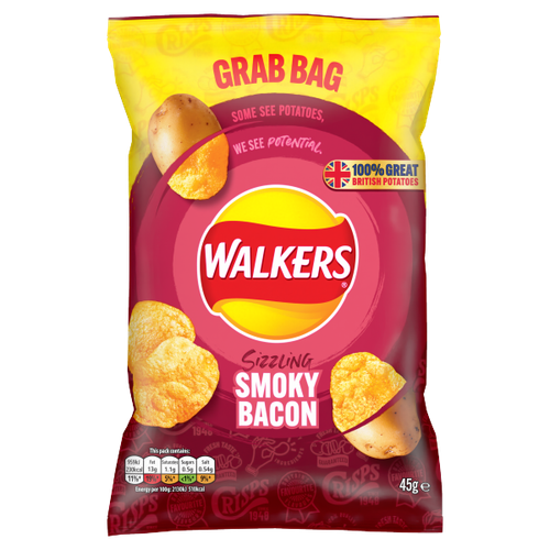 Walkers Sizzling rauchig Speck