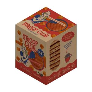 Stroop Club – Traditional Karamell-Pflanzenstroopwafel, – 8pk