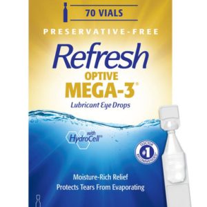 erfrischen optive Mega-3 Gleitmittel Augentropfen, 70 Anzahl