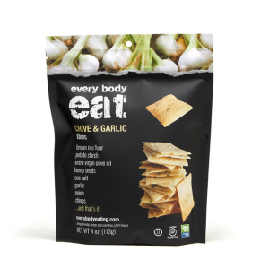 Every Körper essen dünne Schnittlauch & Knoblauch Cracker – Allergen-frei