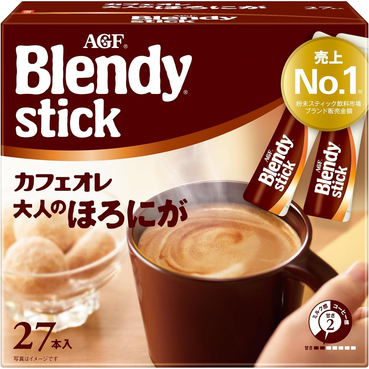 AGF Blendy Stick Cafe au Lait für Erwachsene 27 Sticks Stick Kaffee Made in JAPAN – Tokyo Sakura Mall
