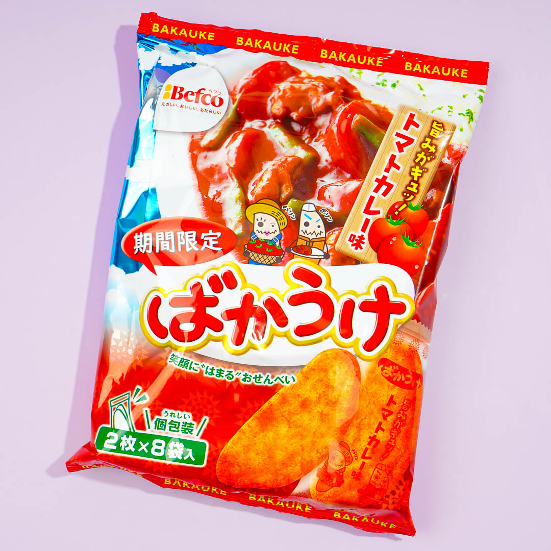 Kuriyama Beika Bakauke Reis Crackers – Tomaten Curry