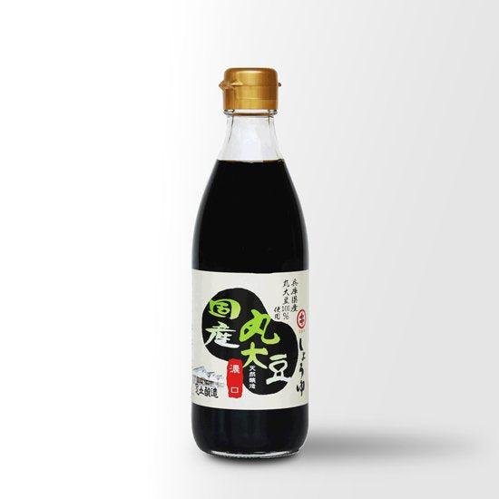 Adachi ganze Bohnen Koikuchi Shoyu japanische dunkle Sojasauce 360ml