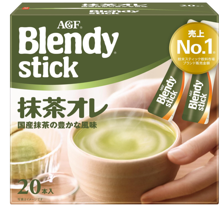 AGF Blendy Stick Matcha Grüner Tee au lait Milch 20 Packungen Made in Japan – Tokyo Sakura Mall
