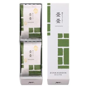 Zenkashoin, Jyoujou, Baked Kasutera Rusk, Matcha Grüner Tee Aroma, 12 Stück in einer Geschenkbox