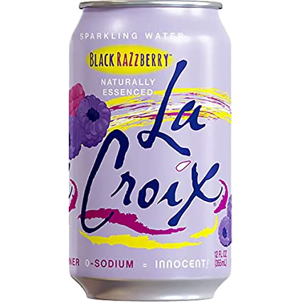 LaCroix – Hochwertiges schwarzes Himbeer-glitzernd Wasser
