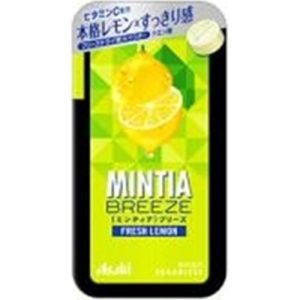 Asahi, Mintia Breeze, Tiny zuckerfrei Tablet Süßigkeiten, Zitronengeschmack 30 Stück in 1 Packung