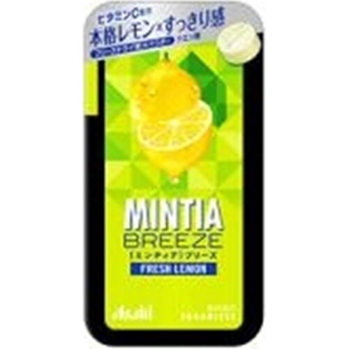 Asahi, Mintia Breeze, Tiny zuckerfrei Tablet Süßigkeiten, Zitronengeschmack 30 Stück in 1 Packung