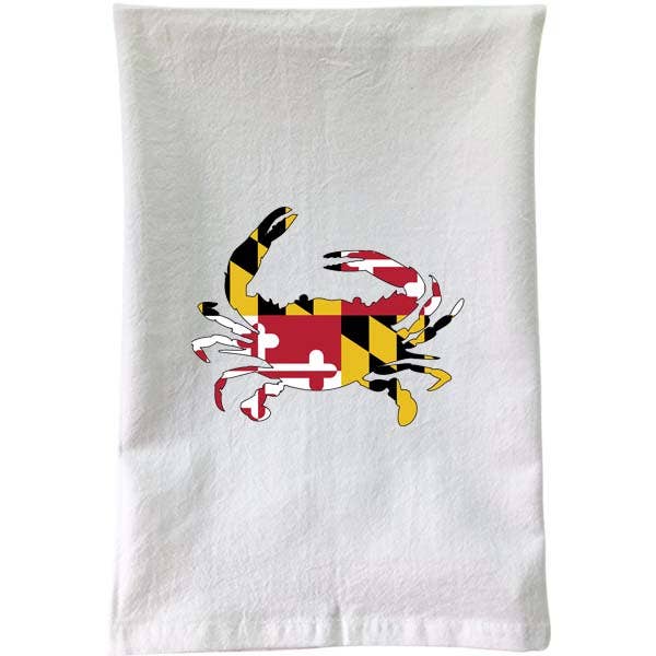 Maryland Flagge Krabbe Mehl Sack Handtuch – B McVan Designs