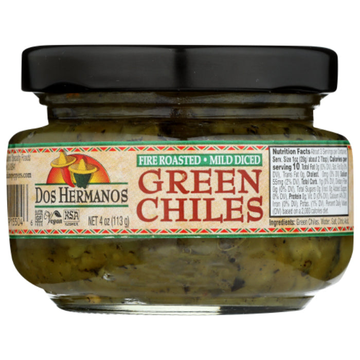 Dos Hermanos – Grüner Chili, 4 Oz – Packung mit 12 Stück