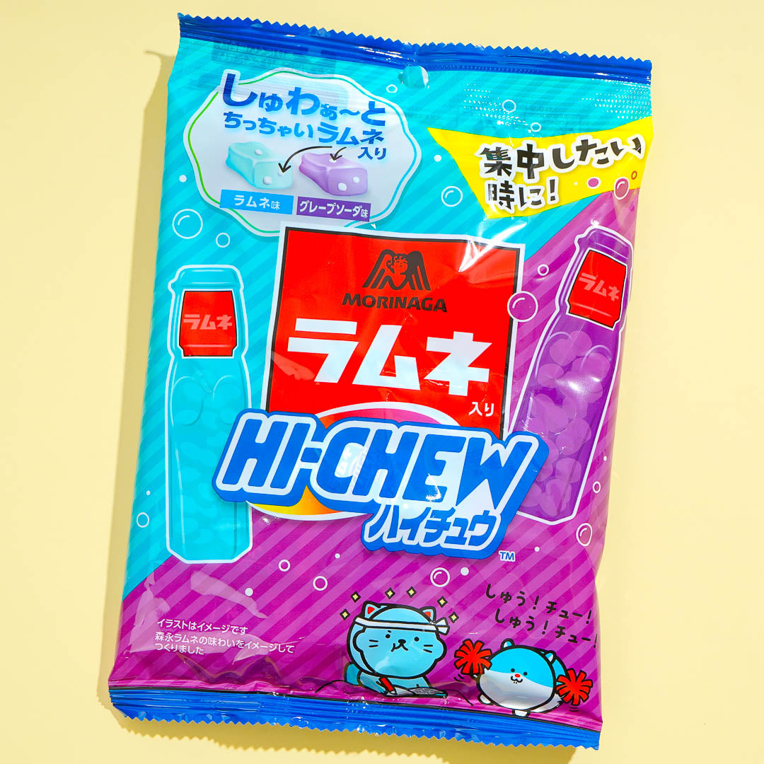 Hi-Chew Weich zum Kauen Süßigkeiten Ramune & Traubensoda