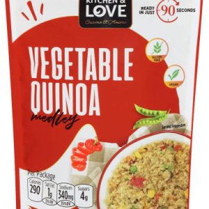 Kitchen and Love – Quinoa geröstetes goldenes Gemüse, 8 Unzen Packung mit 6