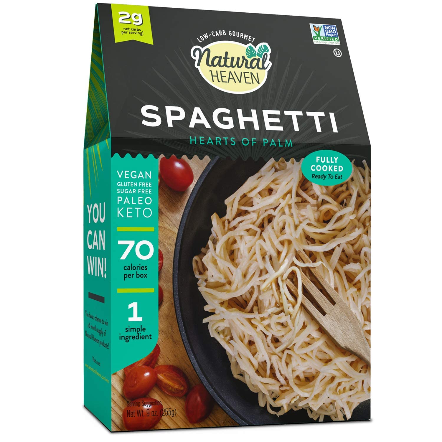 Natürlicher Himmel, Herzen der Palme, Spaghetti, 9 oz – Packung mit 6 Stück