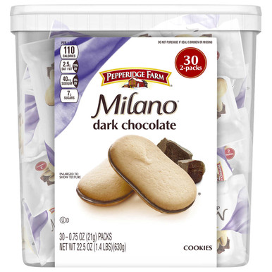 Pepperidge Farm Milano Kekse, 0,75 oz., 30 Stück