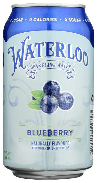 Waterloo Heidelbeere Funkelndes Wasser, 12 Fl Oz – Packung mit 3