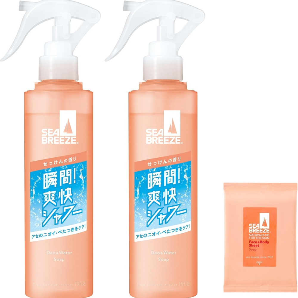 Seabreeze Deo & Wasser Trigger Mist Seife Duft 145mL×2 – Hergestellt in Japan – Tokyo Sakura Mall