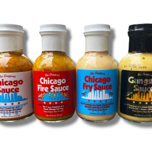 Big Gabel Chicago Soße, chicago Feuersauce, chiago Braten-Sauce & Gangster Soßenflaschen Fall